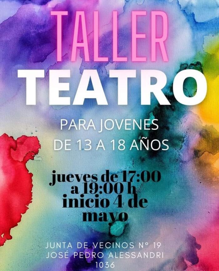 taller de teatro para jóvenes junta de vecinos universidad ñuñoa